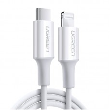 Laidas USB C - iPhone 12/13 8pin (Lightning) 3A greito krovimo (QC3.0) 2m baltas (white) Ugreen US171 